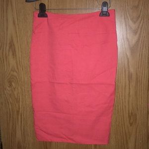 Ⓜ️coral pencil skirt
